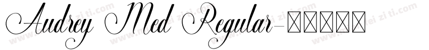 Audrey Med Regular字体转换